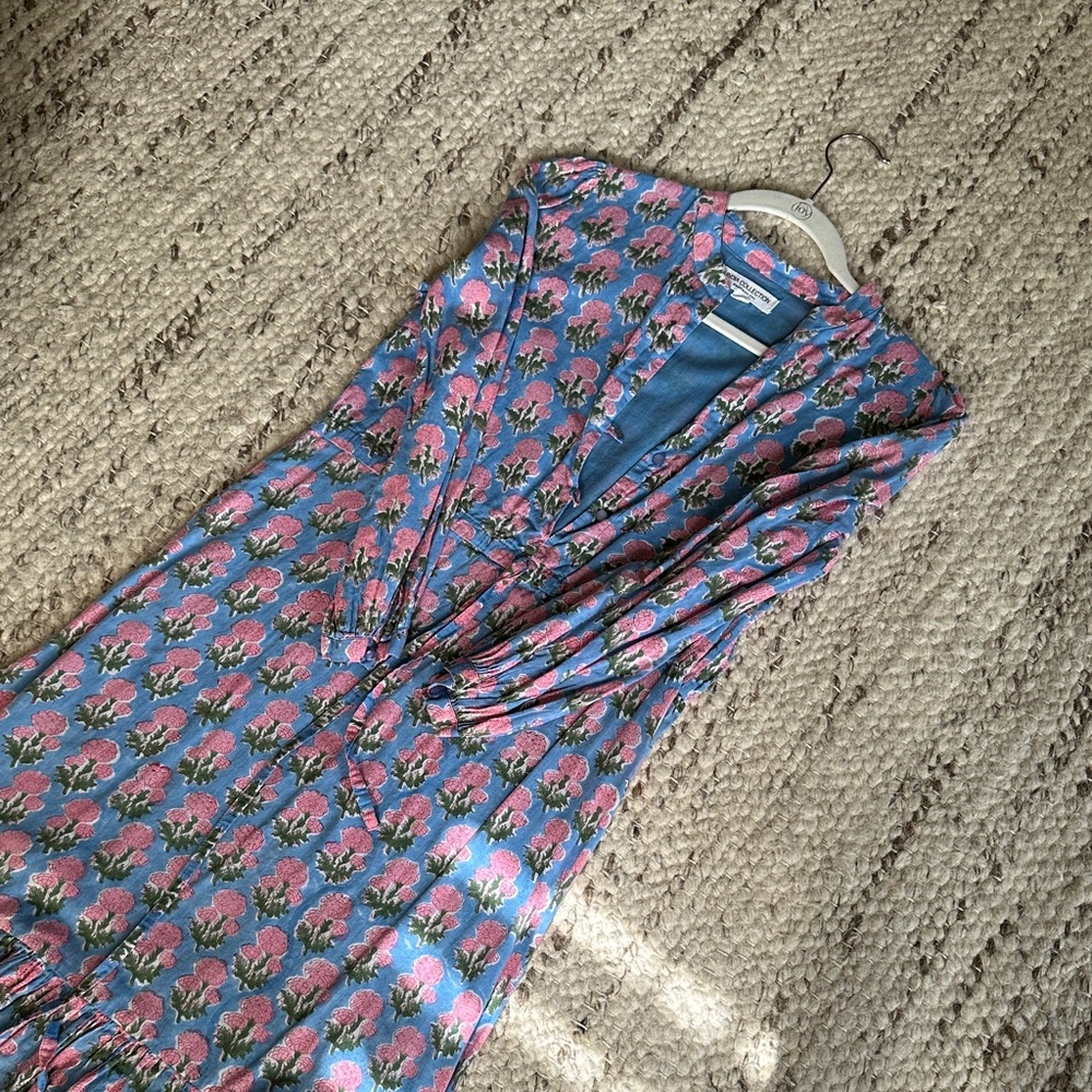 Emerson Fry Blue and Pink Floral Long Sleeve Dress - Picture 5 of 5